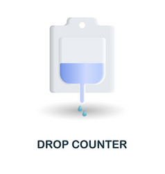 Drop Counter Icon 3d From Medicine Collection