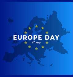 Europe Day 9th May Map Concept Background