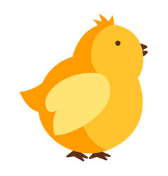 Little chicken cartoon character Royalty Free Vector Image