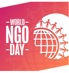 World Ngo Day Holiday Concept Template