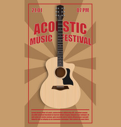 Acoustic Music Festival Flyer Poster Design