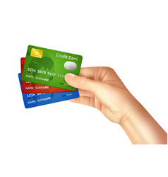 Hand Holding Credit Cards