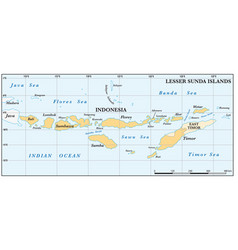 Map Of The Lesser Sunda Islands In The Malay