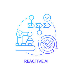 Reactive Ai Blue Gradient Concept Icon