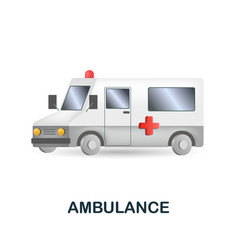 Ambulance Icon 3d From Medicine Collection