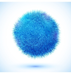 Blue Fluffy Ball