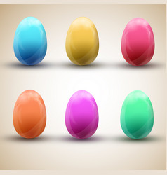 Happy Easter Egg Icons Set