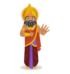 King Dhritarashtra Cartoon Character