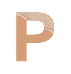 Letter P Of The English Alphabet Gray Paper