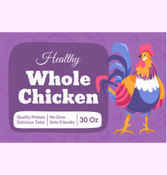 Whole Chicken Healthy Food Ingredient Package