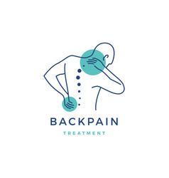 Back Pain Treatment Logo Icon