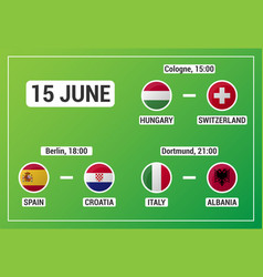 European Football Match Schedule