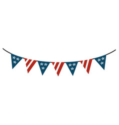 American Flag Red And Blue White Streamer Ribbon