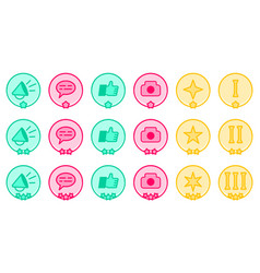 Gamification Badges Icons