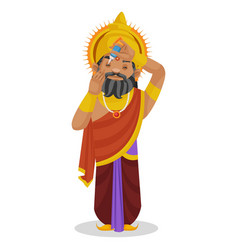 King Dhritarashtra Cartoon Character