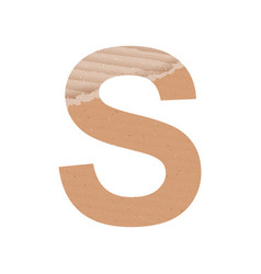 Letter S Of The English Alphabet Gray Paper