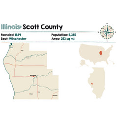 Map Of Scott County In Illinois