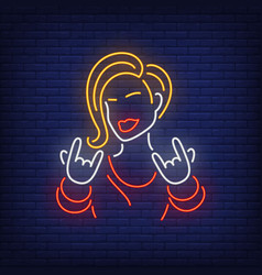 Rap Girl Neon Sign