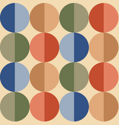 Retro Groove Pattern With Circles In The Style