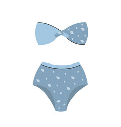 Swimwear Blue Color Concept