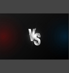 Versus Logo Vs Letters For Sports And Fight