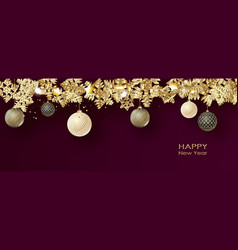 Happy New Year Background With Golden Sparkling