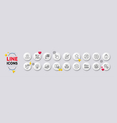 Pin No Music And Online Rating Line Icons