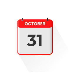 31st October Calendar Icon 31