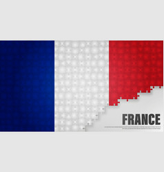 France Jigsaw Flag Background