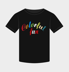 Holiday Typography Tshirt Design Colorful Fun