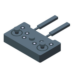 Wireless Drone Joystick Icon Isometric