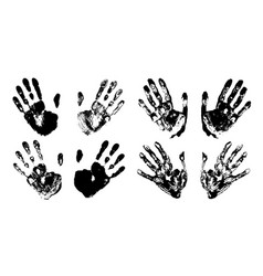 Hand Print Set Print Human Palm Imprint