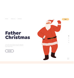 Father Christmas Concept Of Landing Page