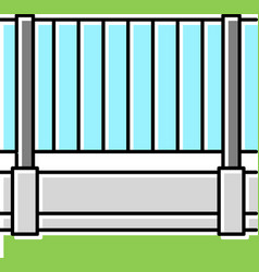 House Fence Color Icon