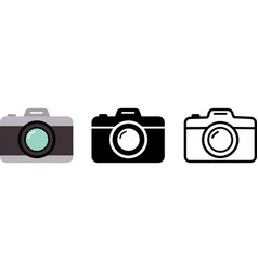 Photo Camera Icon In Trendy Flat Style Isolated