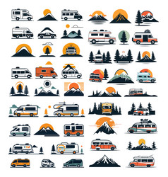 Travel Trucks Logo Large Colorful Set