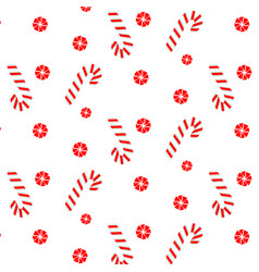 Candy Cane And Lollipop Seamless Christmas Pattern