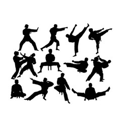 Karate Silhouettes