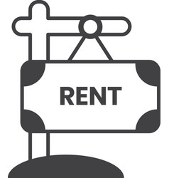 Rental Sign In Minimal Style