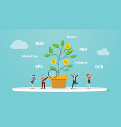 Value Investing Concept With Big Tree Growth