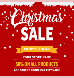 Christmas Sale Flyer Poster Design