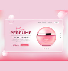 Elegant Perfume Bottle Landing Page