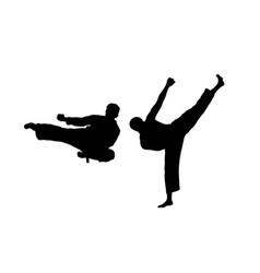 Karate Silhouettes