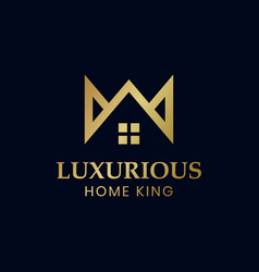 King Or Queen House With Crown Premium Elegant