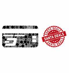 Mosaic Dash Bank Card With Distress Santa Deals