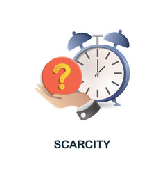 Scarcity Icon 3d From Neuromarketing Collection