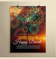 Amazing Diwali Festival Fireworks Display Flyer