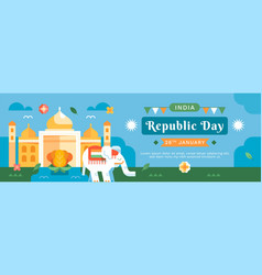 Happy India Republic Day Banner Template Design