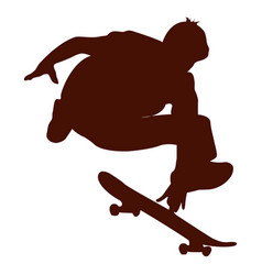 Skateboarding Jump Silhouette