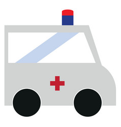 Ambulance Car On A White Background